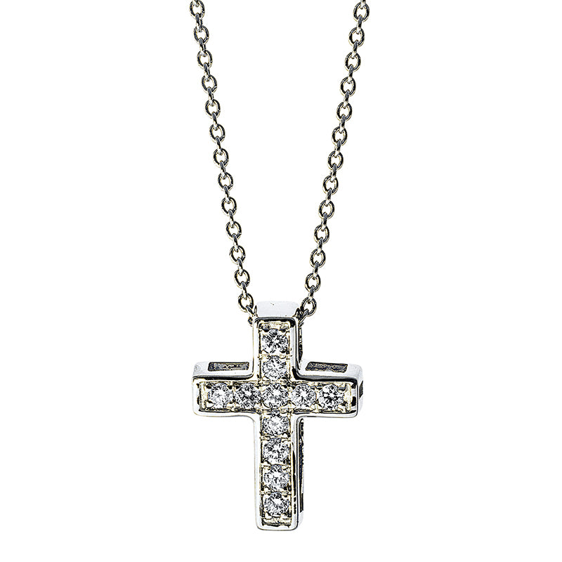 Necklace 18 kt WG cross