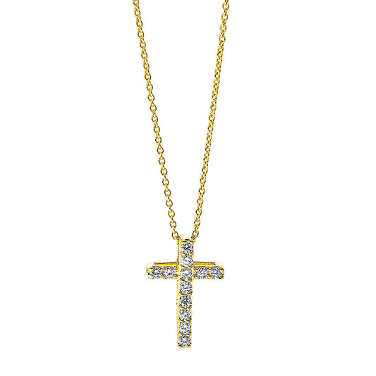 Necklace 18 kt GG cross