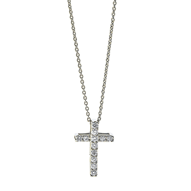 Collier 18 kt WG Kreuz