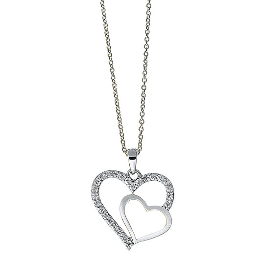 Necklace 18 kt WG heart