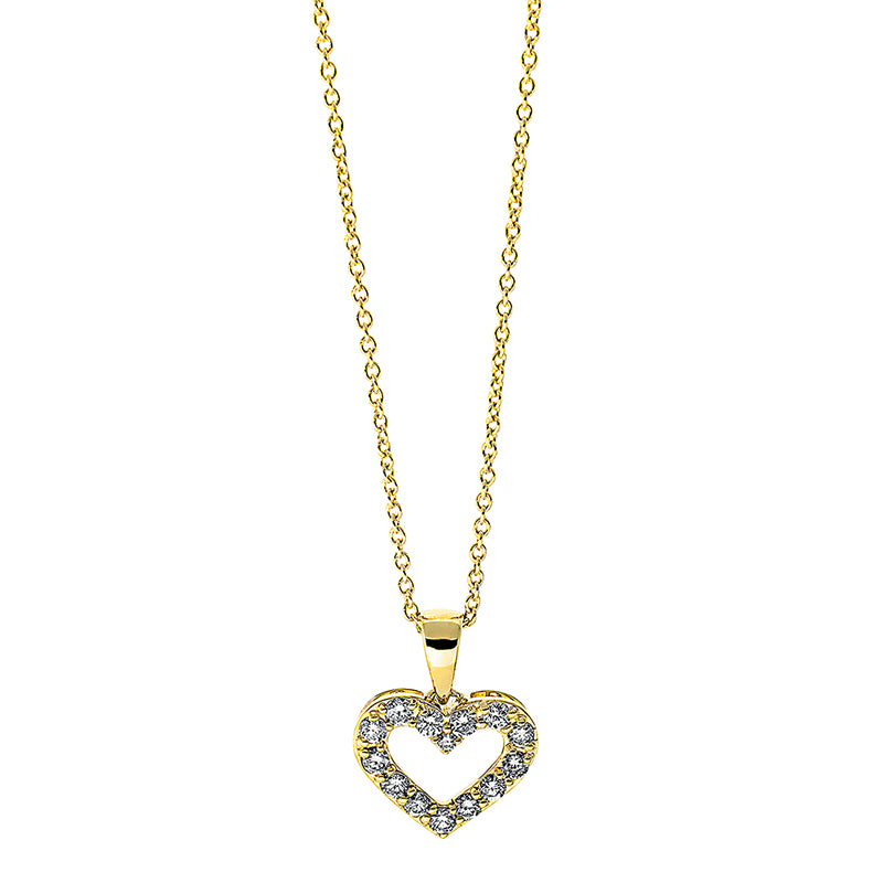 Necklace 18 kt gold heart