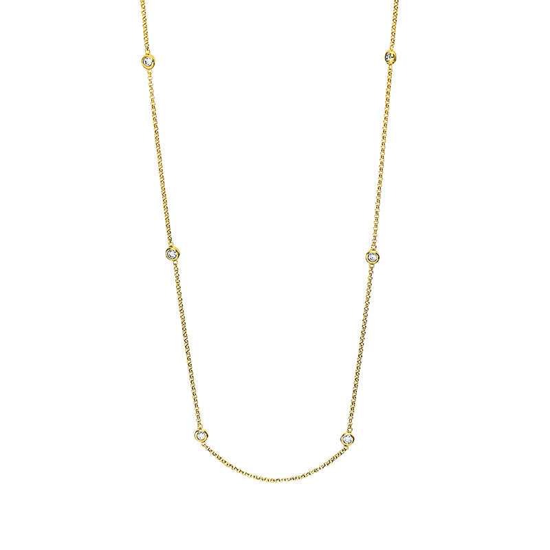 Necklace 18 kt gold, with ZO 42.5 cm