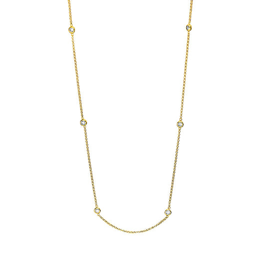 Necklace 18 kt gold, with ZO 42.5 cm