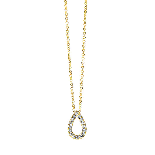 Collier 18 kt GG, mit ZÖ 40 cm