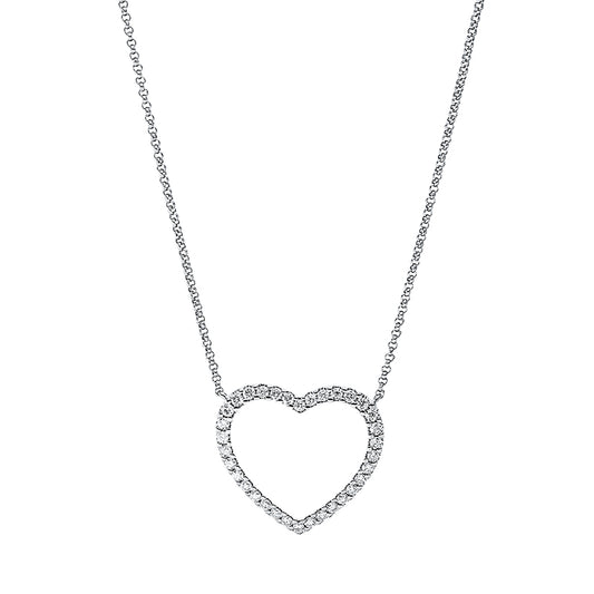 Necklace 18 kt WG heart