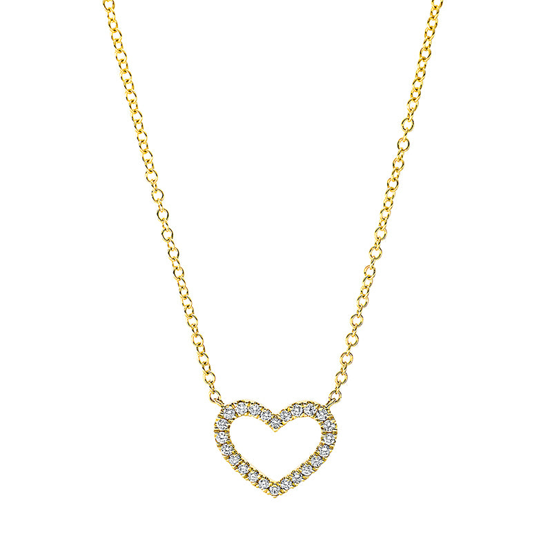 Necklace 18 kt gold heart