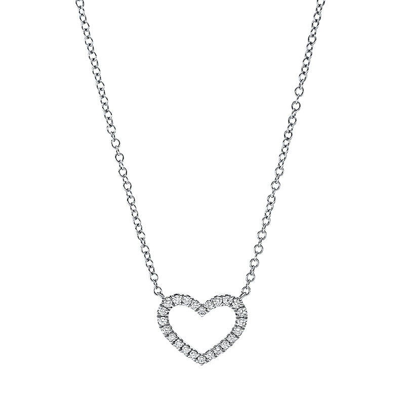 Necklace 18 kt WG heart