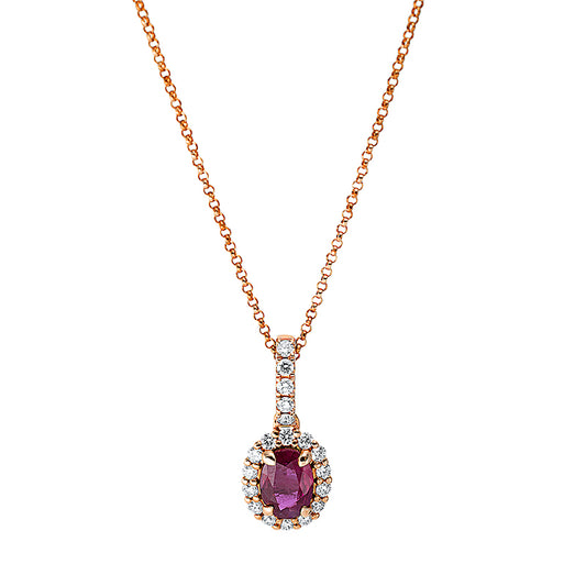 Collier 18 kt RG