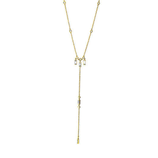 Necklace 18 kt gold, with ZÖ 45.7 cm + 448.3 cm