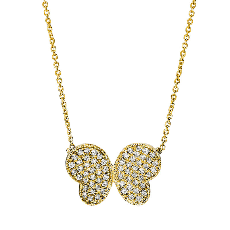 Necklace 18 kt GG butterfly