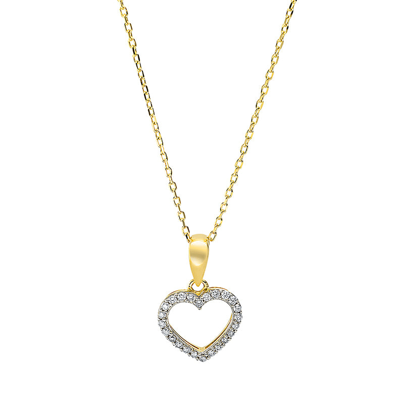 Necklace 18 kt gold heart