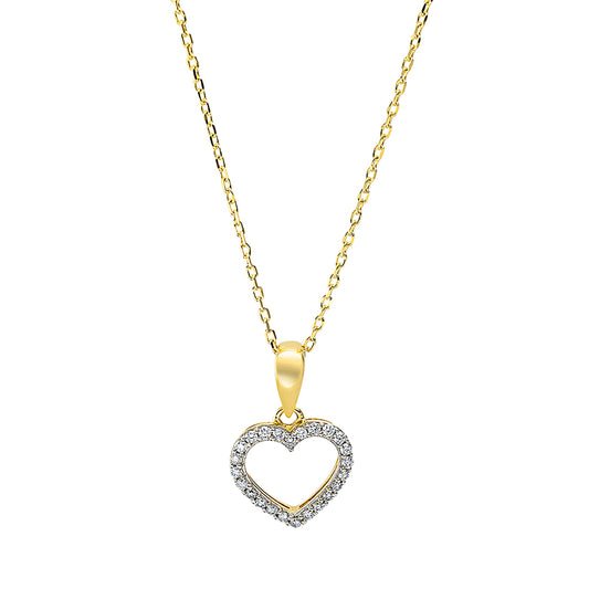 Necklace 18 kt gold heart