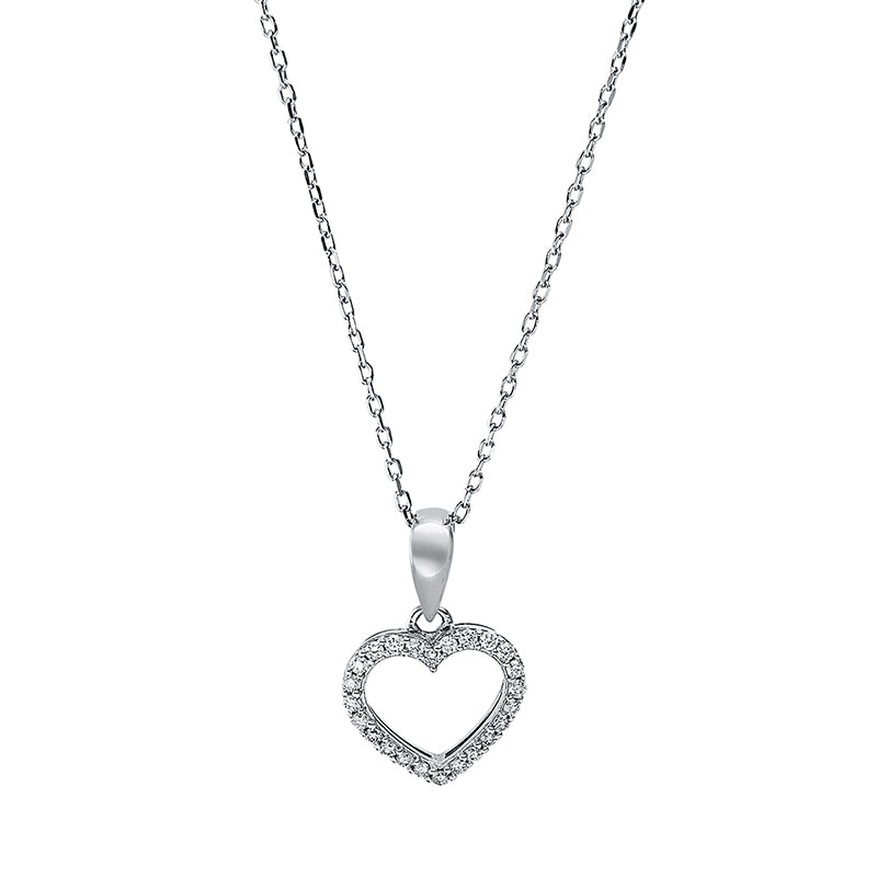 Necklace 18 kt WG heart