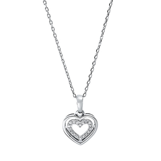 Necklace 18 kt WG heart