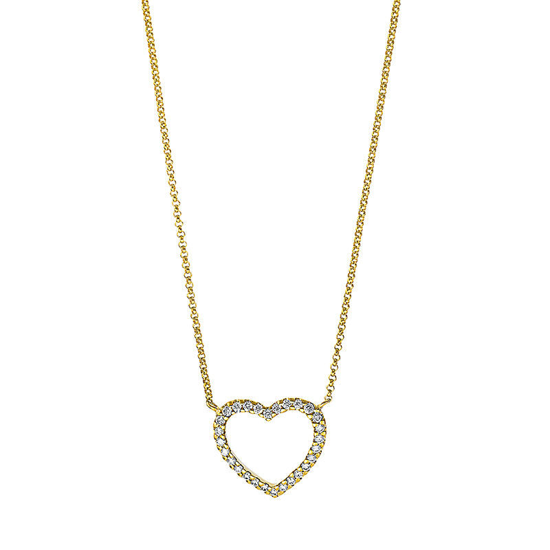 Collier 18 kt GG Herz