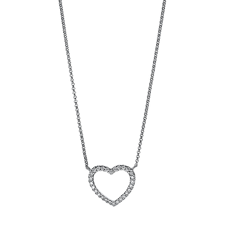 Necklace 18 kt WG heart