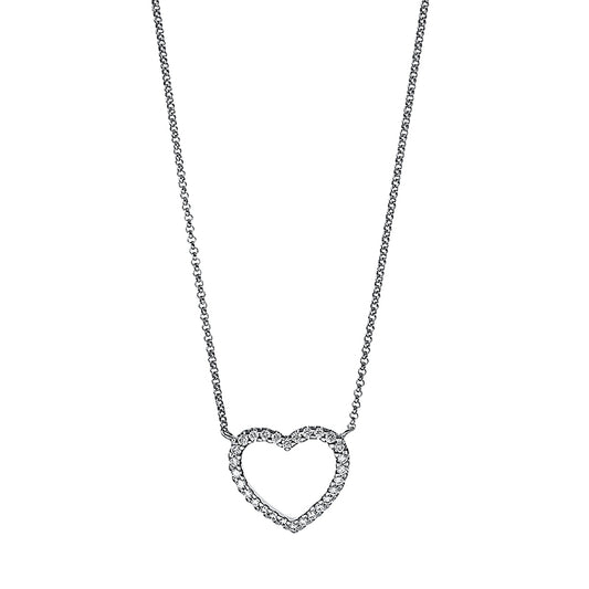 Necklace 18 kt WG heart