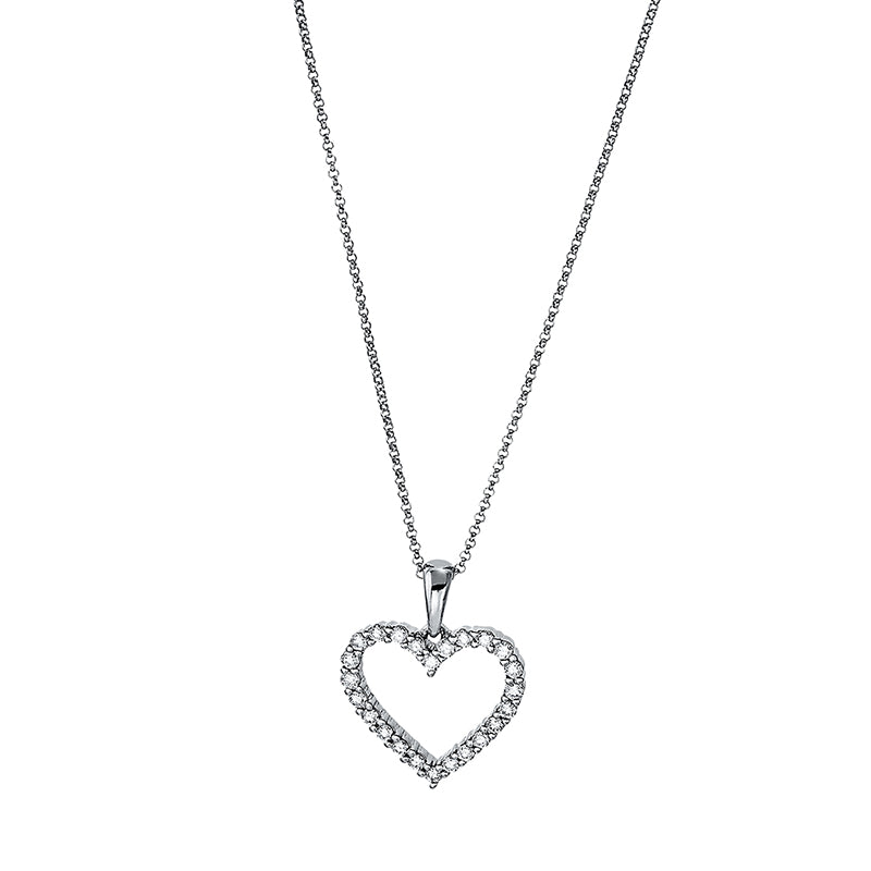 Necklace 18 kt WG heart