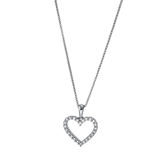 Necklace 18 kt WG heart