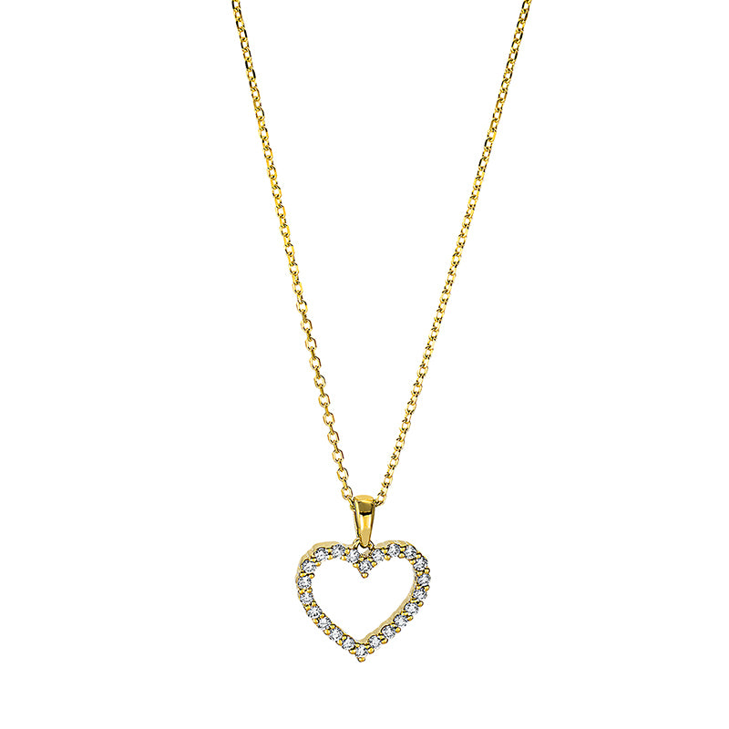 Collier 18 kt GG Herz