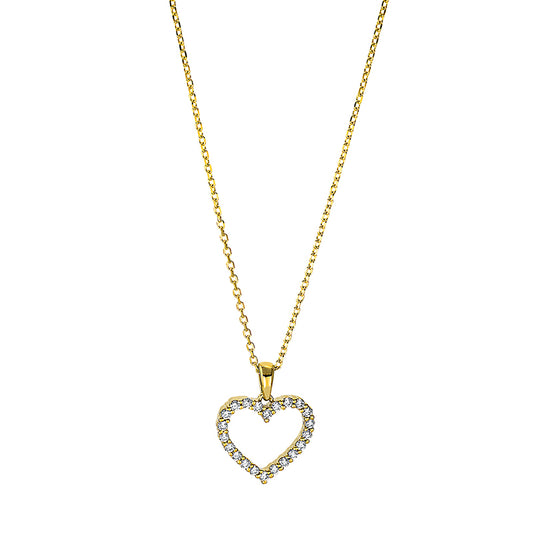 Necklace 18 kt gold heart