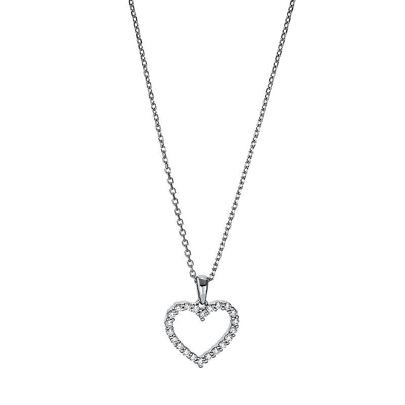 Necklace 18 kt WG heart