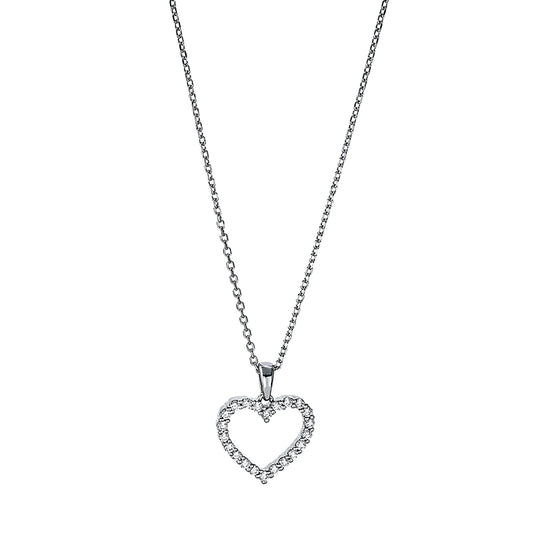 Necklace 18 kt WG heart