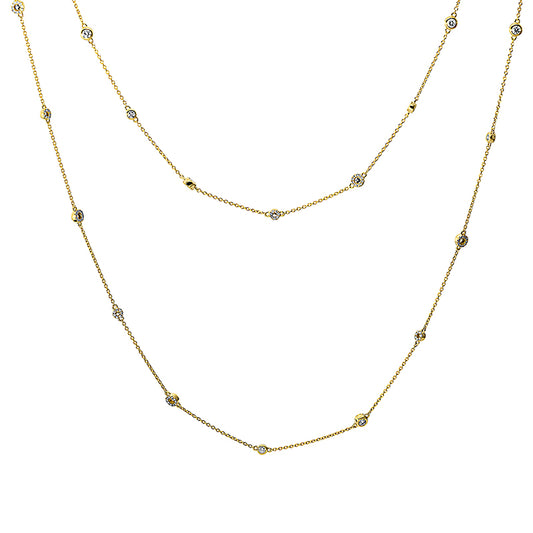 Collier 18 kt GG, inner chain 50 cm