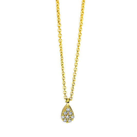 Necklace 18 kt gold, with eyelet