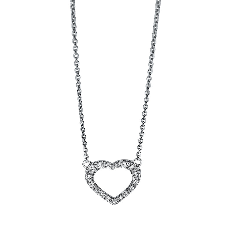 Necklace 18 kt WG heart