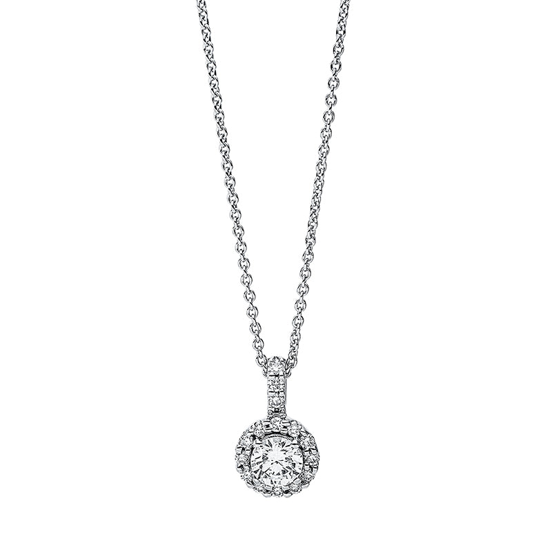 Necklace 18 kt white gold, with eyelet