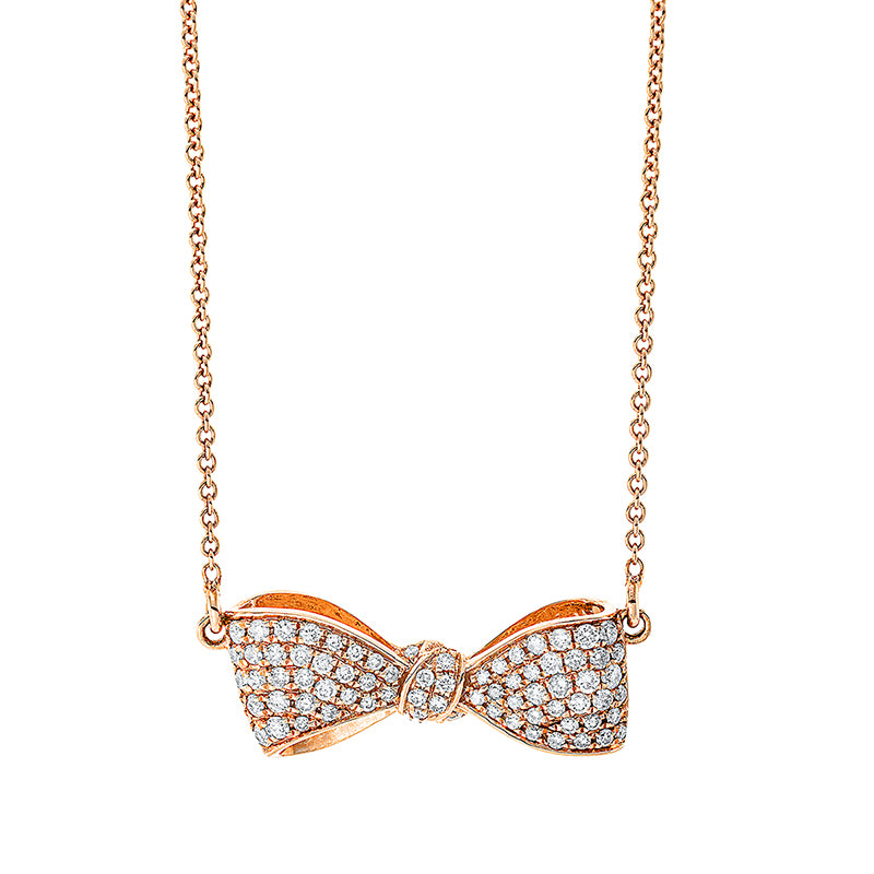 Collier 18 kt RG Schmetterling