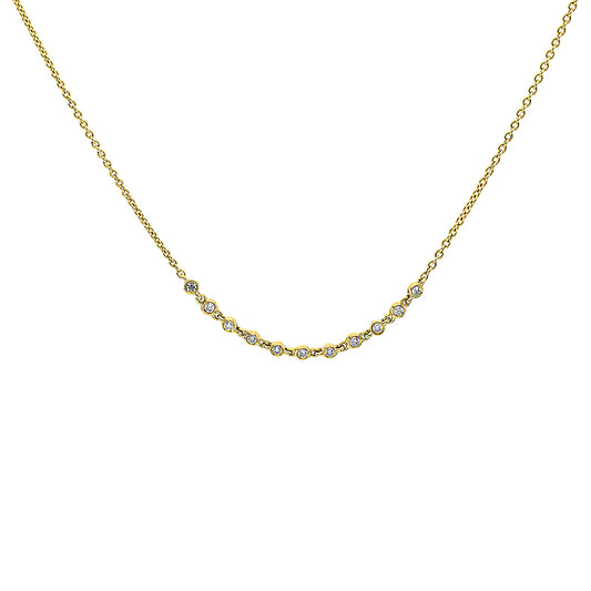 Collier 18 kt GG, mit ZÖ 40 cm