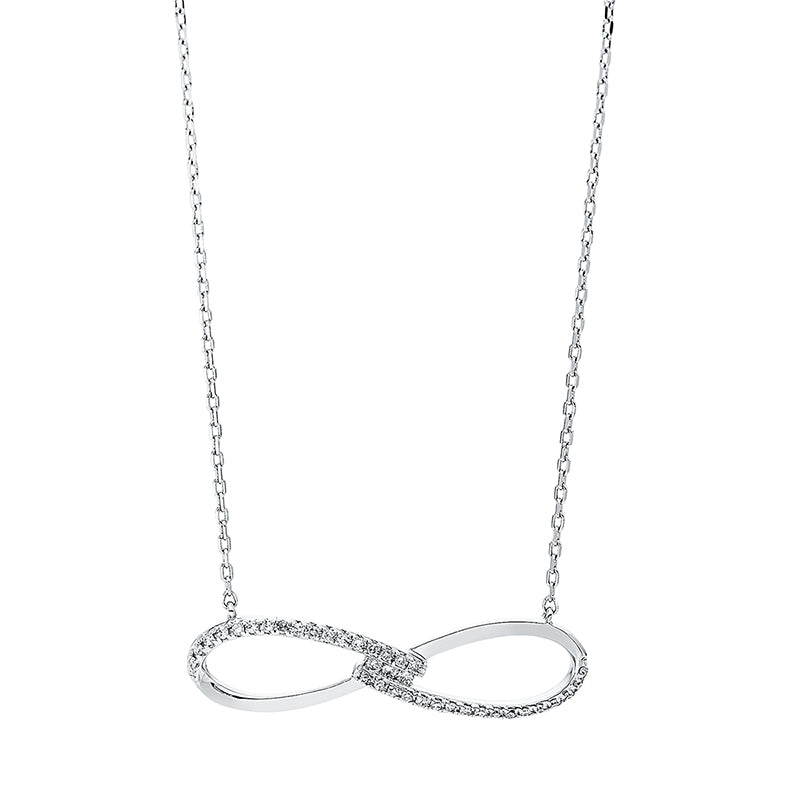 Necklace 14 kt WG Infinity