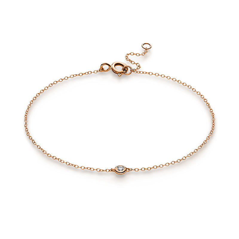 Armband Zarge 14 kt RG, ZÖ 15,5 cm