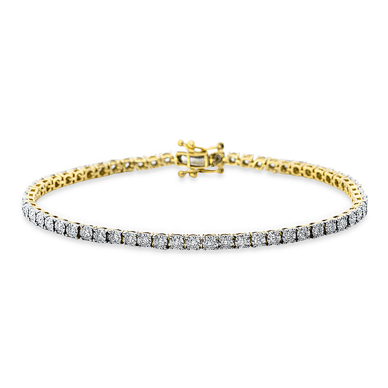 Armband 4er-Krappe 18 kt GG+WG