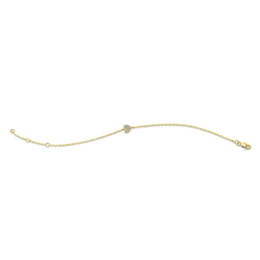 Armband 18 kt GG, mit ZÖ 17 cm & 15.5 cm