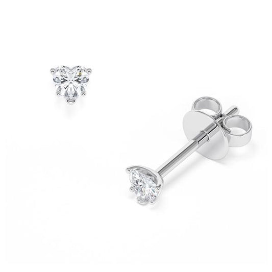 [RU-1776] Ohrstecker Weißgold 585