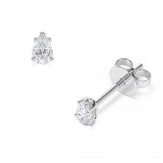 [RU-1779] Ohrstecker Weißgold 585