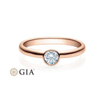 [RU-1493] Verlobungsring Rotgold 585