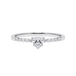 [RU-1786] Verlobungsring Weißgold 375