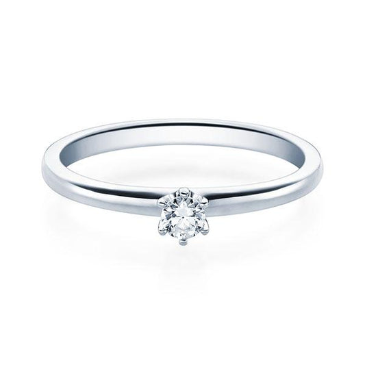 [RU-1585] Verlobungsring Weißgold 585