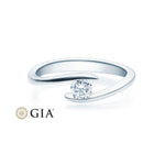 [RU-1496] Verlobungsring Weißgold 585