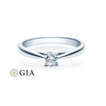 [RU-1498] Verlobungsring Weißgold 585