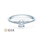 [RU-1501] Verlobungsring Weißgold 585