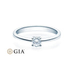 [RU-1503] Verlobungsring Weißgold 585