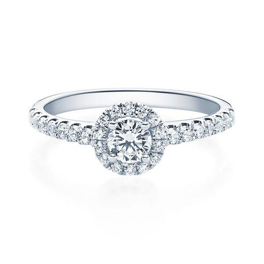 [RU-1588] Verlobungsring Weißgold 585