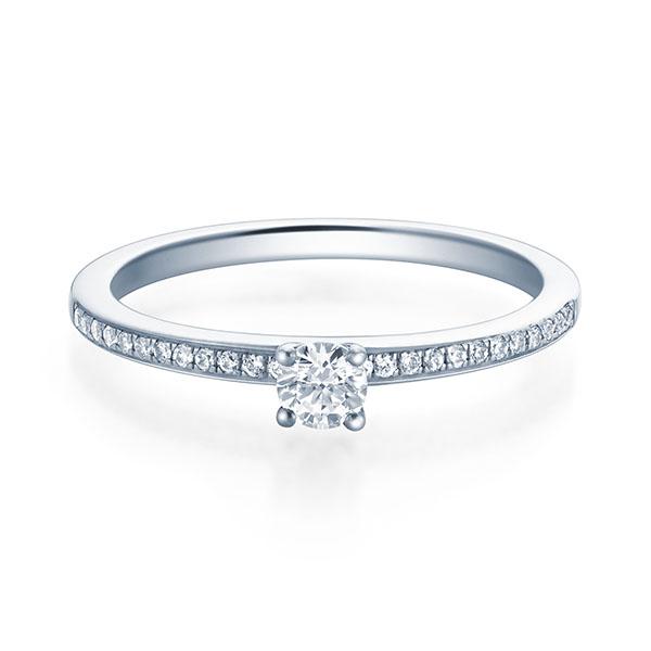 [RU-1596] Verlobungsring Weißgold 750